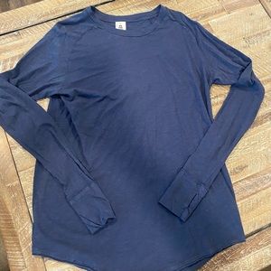 Free People- We the Free Arden Tee- Navy- Medium